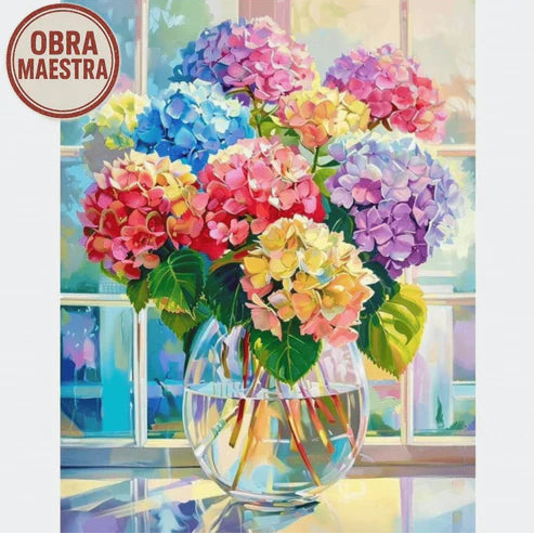 Flores coloridas 30 x 40cm