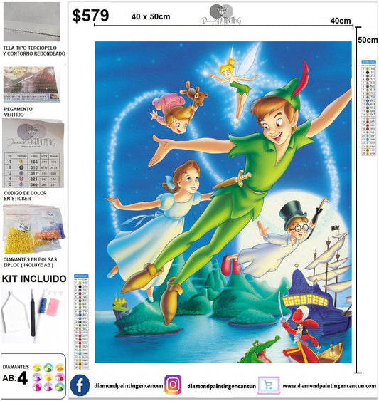 Peter Pan 40 x 50 (4 Diamantes AB)