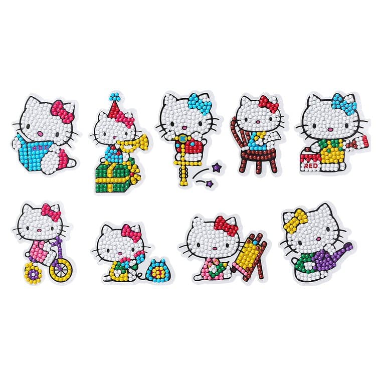 Pegatinas Hellow Kitty (9 Stickers)