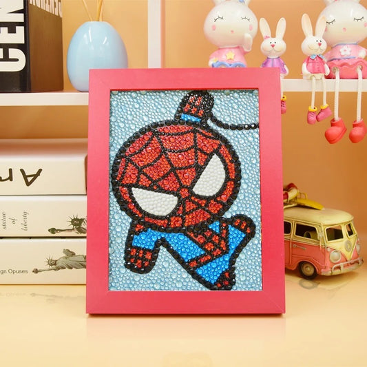 Hombre araña 15 x 20cm diamante tipo cristal